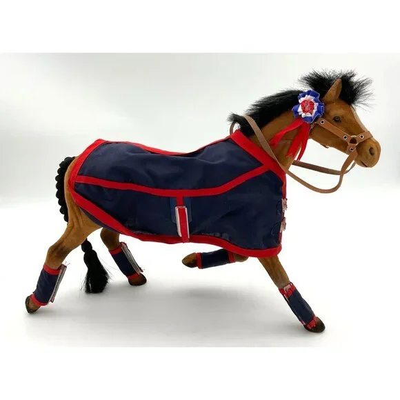 Chelful Pony World Vintage Equestrian Jumping Playset Mat Doll Horses Dog